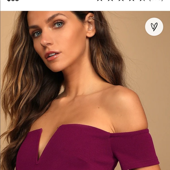 Lulu’s Play the Party Plum Purple Off-the-Shoulder Skater Dress - BLACK - Picture 9 of 9